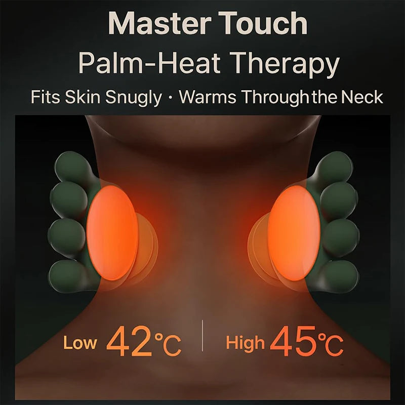 Palmery Pro™ Heated Neck & Shoulder Massager, Real-Hand Kneading Shiatsu Shawl with 3 Intensity Modes for Deep Tension Relief 2026